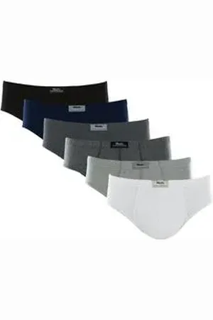 Mash Kit 6 Cuecas Slip Algodão Plus Size XGG