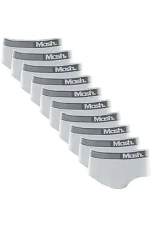 Mash Kit 10 Cuecas Slip Microfibra sem Costura P