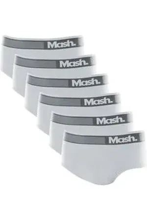 Mash Kit 6 Cuecas Slip Microfibra sem Costura P