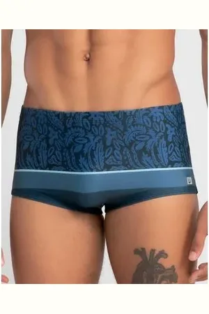 Hang Loose Sungão Estampado Folhagem com Listra P