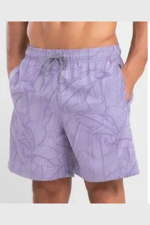 Mash Short Praia Mescla Estampado Folhagem G