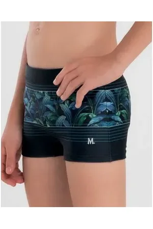 Mash Sunga Boxer Estampa Folhagem Infantil G