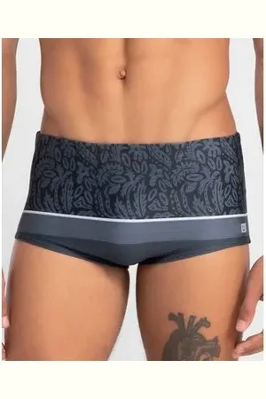 Hang Loose Sungão Estampado Folhagem com Listra P