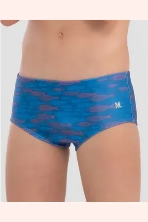 Mash Sungão Estampado Peixes Infantil G