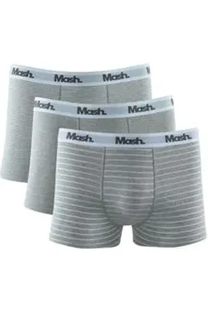 Mash Kit 3 Cuecas Boxer Listrada Cotton GG