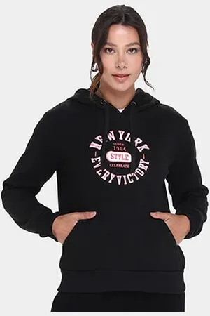 FACINELLI Moletom Soft Canguru Bordado Feminino