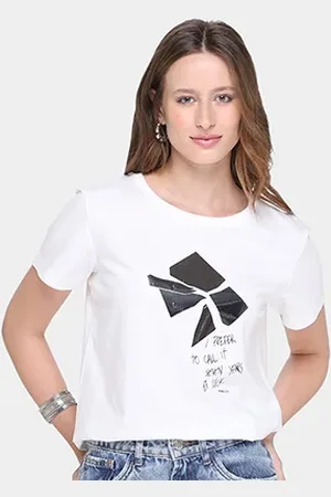 Forum Camiseta Estampada Manga Curta Feminina