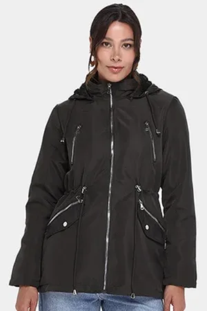 FACINELLI Jaqueta Parka Peluciada Capuz Feminina