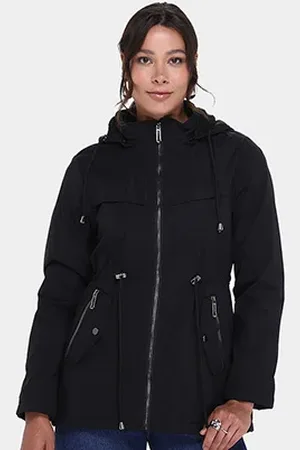 FACINELLI Casaco Capuz Parka Peluciada Feminina
