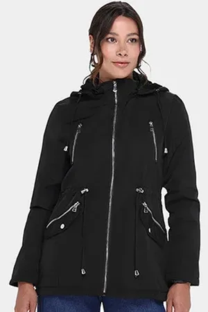 FACINELLI Jaqueta Parka Peluciada Capuz Feminina