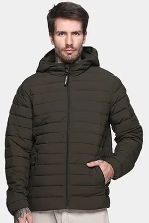 Calvin Klein Jaqueta C/ Capuz Matelassê Masculina
