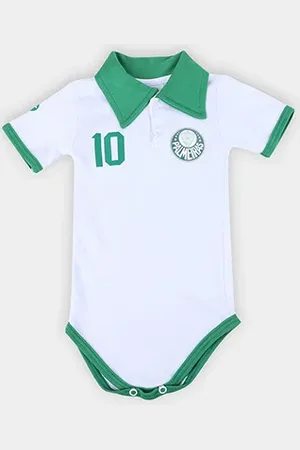 Torcida Baby Body Polo Palmeiras n°10 Infantil
