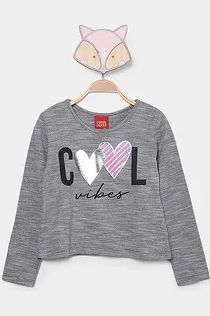 KYLY Blusa Infantil Cropped Menina