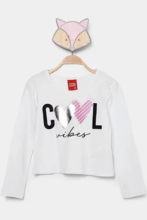 KYLY Blusa Infantil Cropped Menina