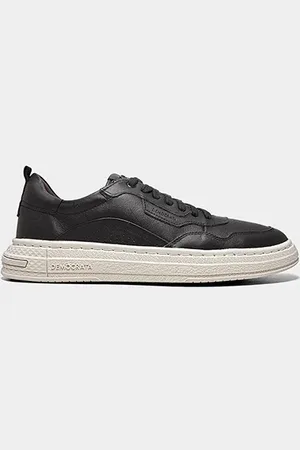 Democrata Tênis Couro Denim Jake Masculino