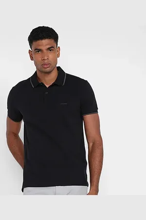 Calvin Klein Camisa Polo Regular Básica Masculina