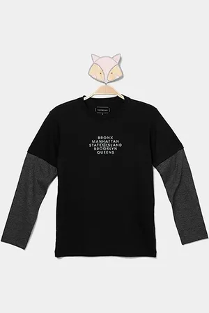 Calvin Klein Camiseta Manga Longa Infantil NYC Menino