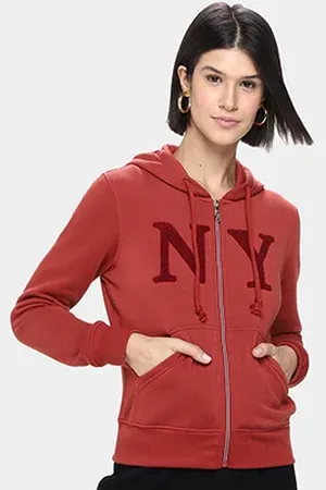 FACINELLI Moletom Aberto Bordado Feminino
