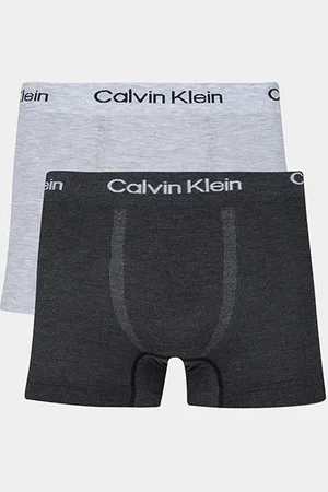 Calvin Klein Kit Cueca Boxer Seamless Viscose 2 Peças