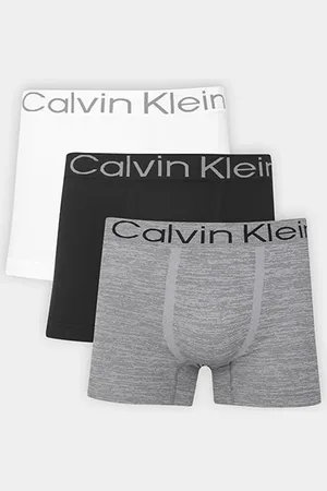 Calvin Klein Kit Cueca Trunk Seamless Flamê- 3 Peças