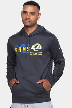 Nike Moletom NFL Los Angeles Rams Therma C/ Capuz Masculino