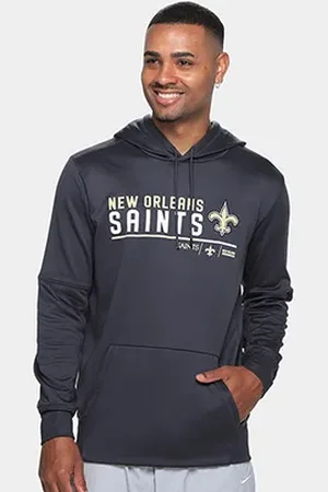 Nike Moletom NFL New Orleans Saints Therma C/ Capuz Masculino