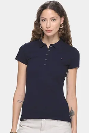 Tommy Hilfiger Camisa Polo C/ Botões Feminina