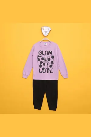 MIA Kids Conjunto Moletom Infantil Peluciado Glam and Cute Feminino
