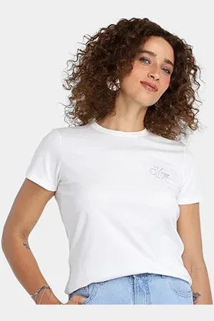 Calvin Klein Camiseta Sustain Logo Feminina
