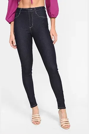 SAWARY Calça Jeans Legging Super Lipo Cintura Alta Feminina