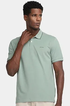 Calvin Klein Camisa Polo Regular Básica Masculina