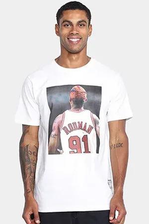 Mitchell & Ness Camiseta Chicago Bulls Slam Rodman Masculina
