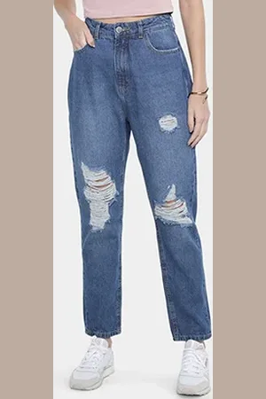 Hering Calça Jeans Mom Destroyed Feminina