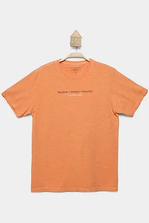 Calvin Klein Camiseta Infantil Explore Flamê Menino