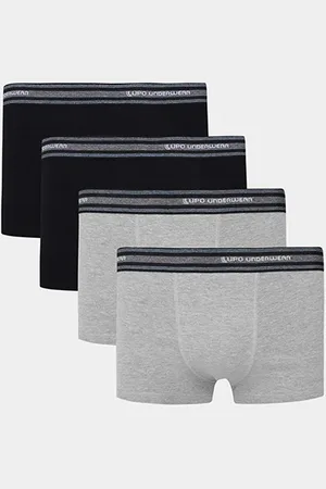 LUPO Kit Cueca Sunga Algodão 4 Peças