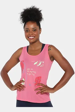 Estilo do Corpo Regata Crepe Feminina