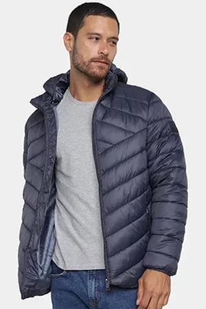 BROKEN RULES Jaqueta Puffer com Capuz Masculina