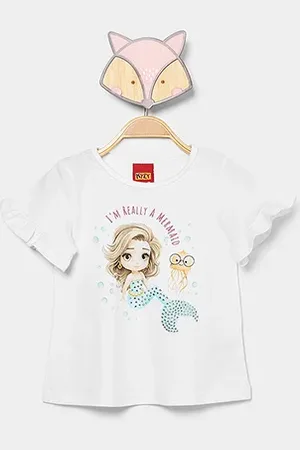 KYLY Blusa Infantil Sereia Menina