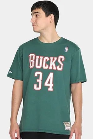 Mitchell & Ness Camiseta Milwaukee Bucks Gianiss Masculina