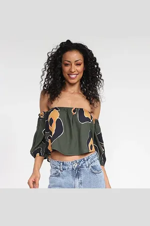 Forum Blusa Ombro a Ombro Estampada Feminina
