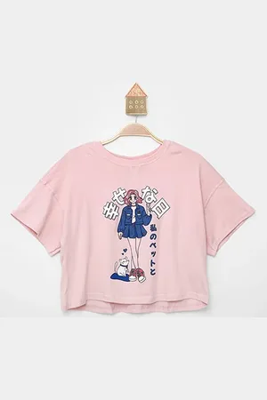 Hering Cropped Infantil Kids Anime Menina