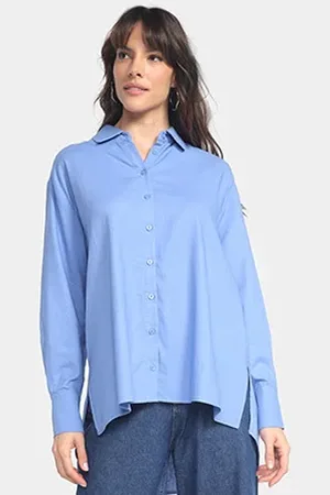 Hering Camisa Manga Longa Oversized Feminina