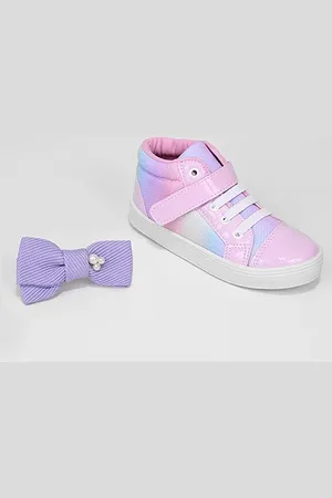 Tininha Tênis Infantil Floral Cano Médio Menina