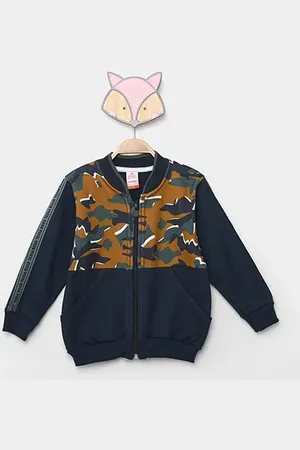 Marisol Jaqueta Infantil Moletom Bomber Camuflada Menino