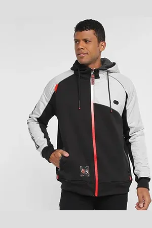 Ecko Jaqueta Moletom Recortes Capuz Masculina