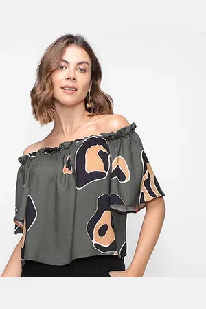 Forum Blusa Ombro a Ombro Estampada Feminina