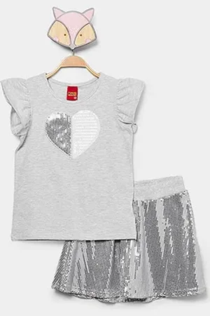 KYLY Conjunto Infantil Curto Love Menina