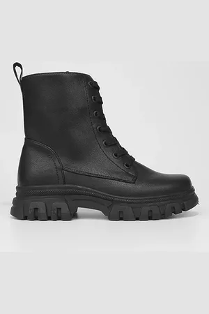 MOONCITY Bota Coturno Cano Médio Feminina