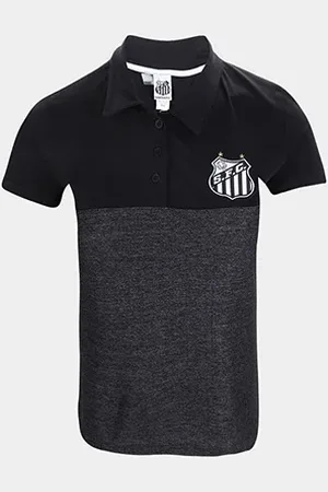 Braziline Camisa Polo Santos Barge Feminina