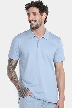 Calvin Klein Camisa Polo Interlock Liquid Touch Masculina